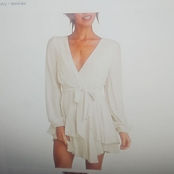ALBE RITA WOMAN SKATER DRESS WHITE M - Picture 1 of 9